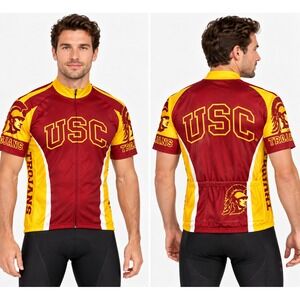 USC Trojans Cycling Men's XXL Adrenaline Promotions World Jerseys Bike Shirt